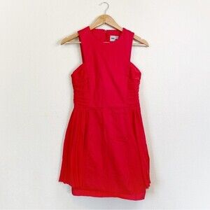 ASOS Red Cotton Mini Dress Women’s Size 8